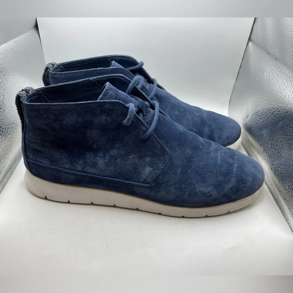 UGG Freamon Chukka blue suede high boots size mens 10.5 EEE